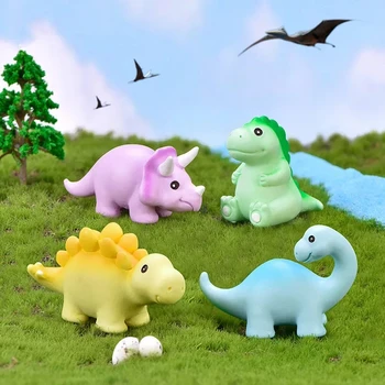 Mielos figūrėlės Miniatiūriniai mini animaciniai filmukai Dinozaurų papuošalai Derva Amatai Stalo aksesuarai Namų dekoravimui Kambario dekoras Dovanos