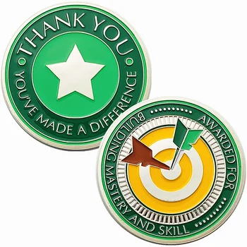 Ačiū apdovanojimas Komanda Darbuotojai Bendradarbiai Treneriai Meistriškumo moneta Įkvepianti dovana