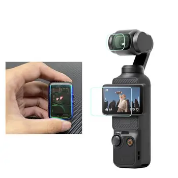 1set for dji OSMO Pocket 3 Ekrano apsaugos priedai Objektyvo apsauginė stiklo plėvelė Gimbal dangtelis dji Pocket 3 veiksmo kamerai