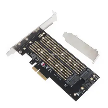 NVME SSD į PCI-EX4 adapteris palaiko M-Key B-Key SSD PCIE į adapterį M.2 dropship
