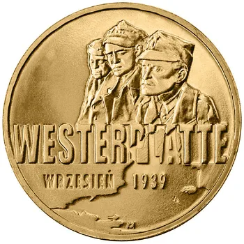 Lenkija 2009 Antrojo pasaulinio karo protrūkis Westbrad 2 Zlotti proginė moneta UNC žalvarinė moneta 27mm
