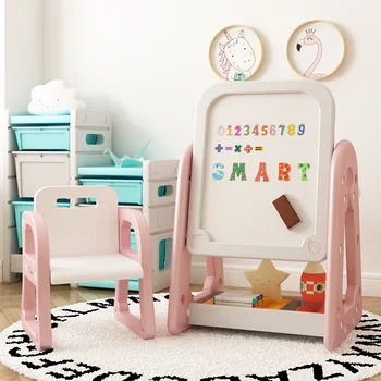 Namų ūkio vaikų stalo ir kėdžių komplektas Kūdikių grafiti stalas Darželio žaislai Mokymosi stalas Daugiafunkcinė piešimo lenta