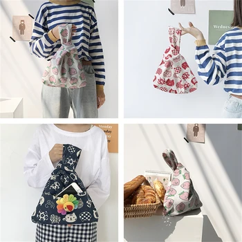 retro riešo krepšys Moteriška japoniška rankinė Casual Linen Shoulder Bag Didelės talpos daugkartinio naudojimo pirkinių krepšys Girl monetų piniginė