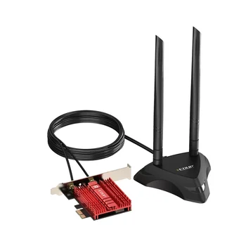 EDUP daugiafunkcinė didelės spartos žaidimų tinklo plokštė 5374M Bluetooth 5.2 PCIE belaidžio tinklo plokštė + prailginimo bazinė antena