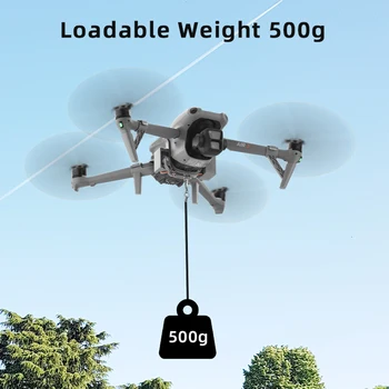 Drone Airdrop System 500G Loading Airdrop Release Drop Device Vestuvių pasiūlymo pristatymo įrenginys, suderinamas su DJI Air 3 dronais