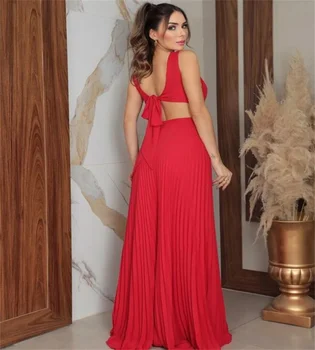 Elegantiška raudona suknelė 