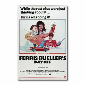 D0051 Ferris Buellers Day Off Filmas Šilko audinio plakatas Meno dekoro vidaus tapybos dovana