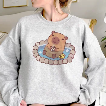 Capybara gobtuvai moterims Kawaii anime drabužiai Pullover women harajuku megztinis