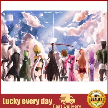 Hofarkows Akame Ga Kill Anime plakatas Japonų manga metalo skardos ženklas sienų dekoravimui Metalinis plakatas lauko dekoro sienų apdaila