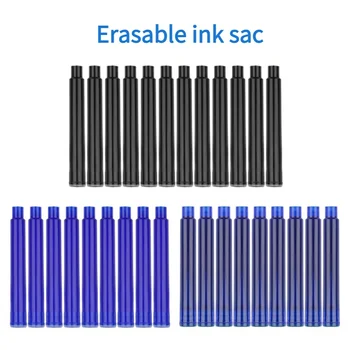 10vnt 3,4 mm kalibro trinamo plieno rašalo maišelių kasetės juodai / mėlynai / inkl mėlynai mokyklinių reikmenų plunksnakotis rašalo biuro reikmenys