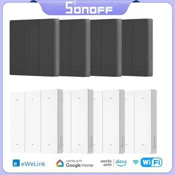 SONOFF R5 SwitchMan scenos valdiklis 6 klavišų išmanusis WIFI jungiklis maitinamas baterija EWeLink nuotolinio valdymo pulto palaikymas Alexa Google Home