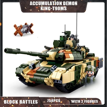 Military Challenger Pagrindinis mūšio tankas Kario statybiniai blokai Plastikiniai modeliai Plytos Armijos žaislai Kalėdinės dovanos Žaislai vaikams