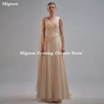 Mignon Chiffon A-line Sweetheart Populer Ruffle Prom Gown Floor-length Oficiali elegantiška vakarinė vakarėlio suknelė moterims 2023