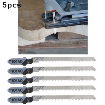 5Pcs T101AO 4'' dėlionės ašmenys HCS plieninis T-koto kreivės pjovimo įrankis medienos plastiko pjaustymo staklėms Dailidžių medienos apdirbimo įrankiai