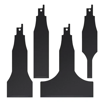 4PCS Stūmoklinio pjūklo grandiklio ašmenys Stūmokliniai įrankiai kaip priedai stūmokliniam pjūklui, juoda