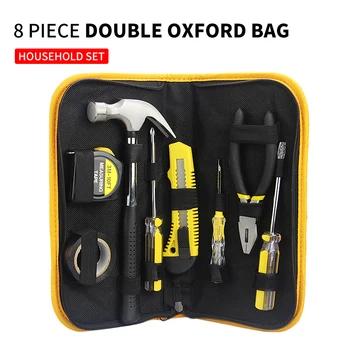 8vnt Oksfordo krepšio namų įrankių dėžutės testas pieštuko matavimo priemonė plaktuko replės nešiojamas įrankių dėklas