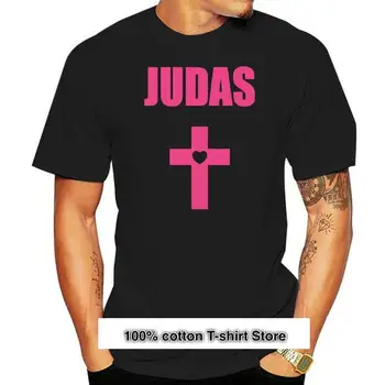Camiseta de algodón con cuello redondo para hombre, camisa de moda con estampado de Gaga, Judas Cross Born This Way