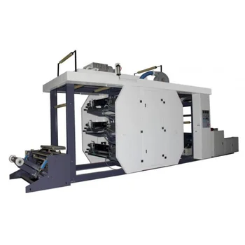 Kinija 2 4 6 Spalvoto fleksografinio spausdintuvo mašina Automatinė ritininės plėvelės fleksografinė spausdinimo įranga popierinių puodelių gamintojo linijai