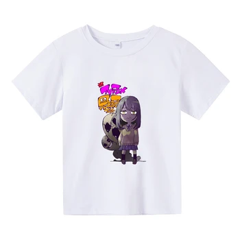 Mieruko Chan Miko Yotsuya Grafiniai marškinėliai Berniukai ir mergaitės 100% medvilniniai animaciniai marškinėliai Atsitiktiniai vaikai Kawaii Spausdinimo marškinėliai