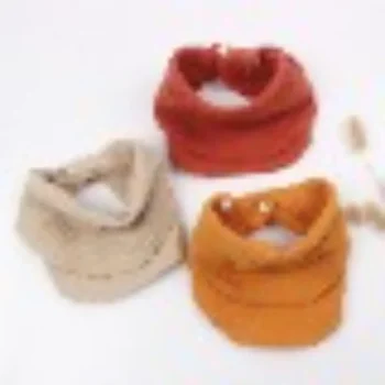3 kūdikio medvilnės marlės dvigubas seilių rankšluostis kūdikio reguliuojamas seilinukas kūdikio kvėpuojantis nosinės rankšluostis
