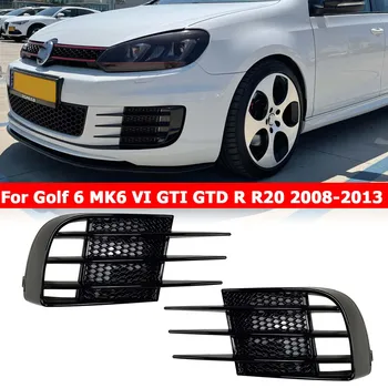 Skirta Volkswagen VW Golf 6 MK6 GTI GTD 2008-2013 Priekinis rūko žibintas Rėmo rėmo grotelės Atspalvis Antakių akis Vėjo dangtelio apdaila Automobilių aksesuarai