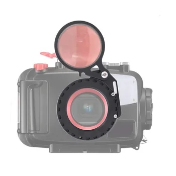 Mcoplus 67mm objektyvo filtro adapterio žiedas į povandeninį korpusą Canon Sony Olympus A6000 A6300 G5X G7X TG-5 TG-4 TG-6