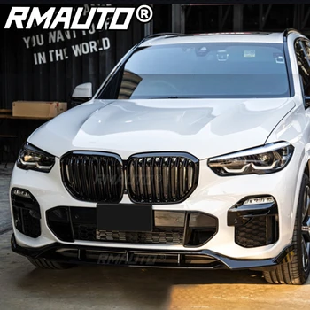Anglies pluošto priekinio buferio lūpų skirstytuvo spoilerio buferio apsaugos kėbulo formavimo rinkinys, skirtas BMW X5 G05 2019-2022 automobilių aksesuarams