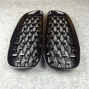 Diamond Style Auto Front Grille For B-MW Z4 e89 2009 2010 2011 2012 2013 2014 2015 2016 ABS Full Black Car Grill Grille