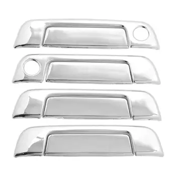 4 dalių chromuotas ABS išorinių durų rankenos dangtelis - atsparus oro sąlygoms BMW E32 E34 E36, automobilio išorinės rankenos apsauga