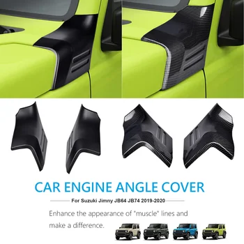 For Jimny Car Engine Angle Cover Hood Decoration Cover Finish For Suzuki Jimny JB64 JB74 2018+ Car Styling Accessories ジムニー アクセサリー