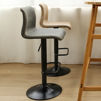 Reception Nordic Bar Stakes Counter Manikiūras High Swivel Valgomojo kėdės Make Up Designer Sillas de Comedor Furniture YX50BY