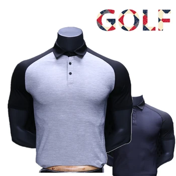 Golfo drabužiai, golfo drabužiai trumpomis rankovėmis elastinga greitai džiūstanti sportinė apranga vyriška lauko striukė