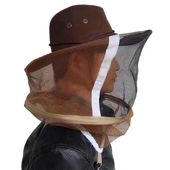 Sutirštinta Vakarų kaubojų bičių skrybėlė Bičių tiekimas Camo skrybėlė Juodas veidas Tinklelis Žvejyba lauke Uodų prevencija Bitininkystės įrankiai