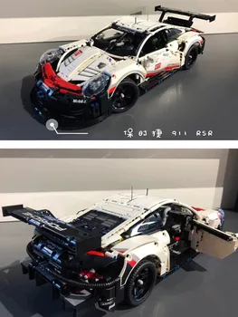 Technology super racing Porscheed 911 statybinio bloko modelis, suderinamas su 42096 sunku susiūti berniuko gimtadienio dovaną