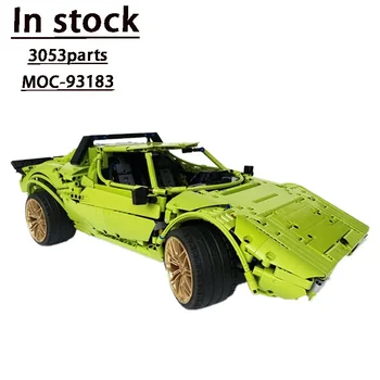 Naujas superautomobilis Naujas fit MOC-93183 MOC-16813GT Naujo sportinio automobilio derinio statybinio bloko modelis Superautomobilio vaikų gimtadienio žaislinė dovana