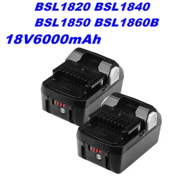 18V 4Ah 6Ah Li-Ion BSL1830B pakaitinė baterija HITACHI BSL1820 BSL1840 BSL1850 BSL1860B elektrinių įrankių baterijoms