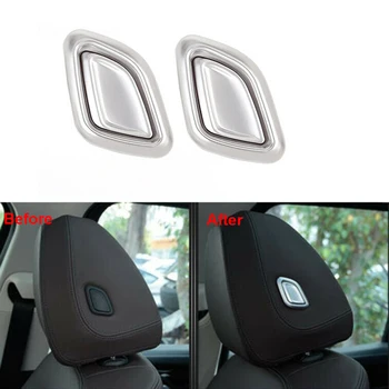 4PCS Automobilinės sėdynės galvos atramos jungiklio mygtuko dangtelio apdaila BMW X3 G01 X4 G02 2018-2021