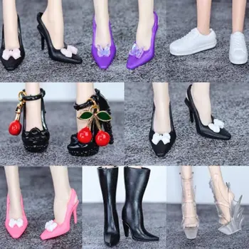 kokybiški 1/6 lėlių batai Nauji originalūs 30 cm aukštakulniai batai 10 stilių moteriški lėlių batai lėlių aksesuarai
