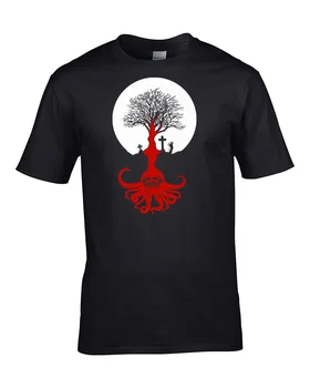 Cthulhu yra visur- H P Lovecraft įkvėpė demoniškus vyriškus marškinėlius naujas mados prekės ženklas 