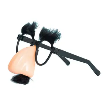 Moustache Akiniai Kontrastas Juokingi akiniai Roy Party Fancy Suknelės akiniai Hip-Hop asimetriški trikampiai akiniai nuo saulės Vakarėlio dekoravimas