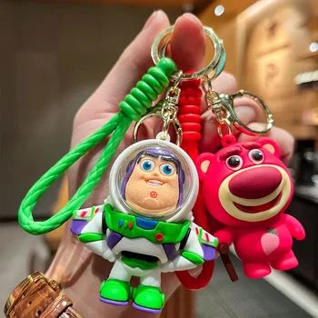 Žaislų istorija Buzz Lightyear Woody Jessie Alien animacinių filmų raktų pakabuko lotso piniginės krepšio pakabuko žaislo dovana