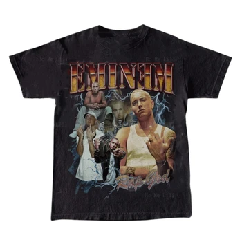 Vintage 90s Bootleg Style Eminem marškinėliai oversized retro marškinėliai Dovana jam gimtadienio trumpomis rankovėmis