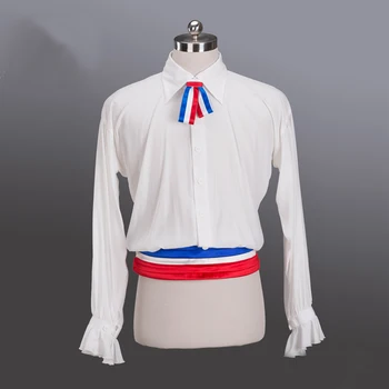 FLTOTURE Classic Man Boy Dance Wear Top Clothes MT021 Pagal užsakymą pagaminti baleto tunikos kostiumai Paryžiaus liepsnos