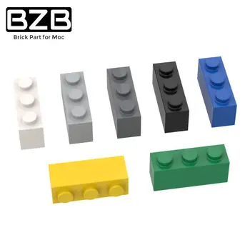 10vnt BZB MOC 3622 1x3 kaladėlių kūrybinio bloko modelis vaikams 