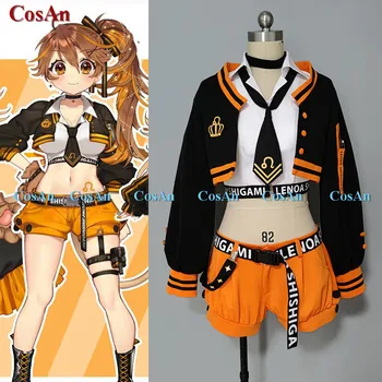 Anime Vtuber Leona Cosplay kostiumas Lovely Daily Wear Live Uniform Full Set Unisex Activity Party Role Play Clothing Custom-Make