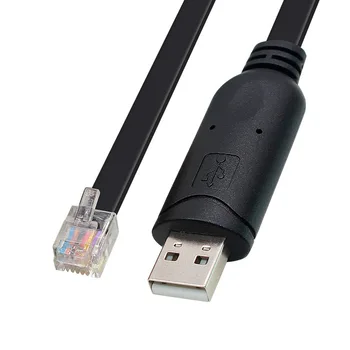 USB į RJ12 6P6C PLC programavimas RS232 Nuoseklusis kabelis Ftdi ft232rl Chip skirtas DirectLOGIC DL05 DL06 DL105 DL205 D3-350 D4-450 L