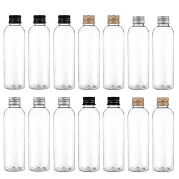 50vnt 5ml 10ml 30ml 50ml 100ml plastikinis butelis aliuminio dangtelis skaidrus losjono mėginio butelis tuščias kosmetikos indas kelionėms