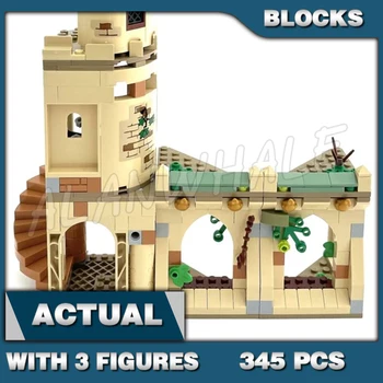 345vnt Magiškas burtininkų pasaulis Mokyklos bokštas Kiemas Juodasis gelbėjimo kalinys 6066 Statybiniai blokai Žaislai Suderinama vaikiška kaladėlė