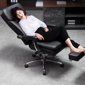 Mobile Executive Atlošas Biuro kėdė Šiaurės šalių masažas Darbinis metalas Besisukantys foteliai Salonas Pėdų poilsis Cadeira Biuro baldai