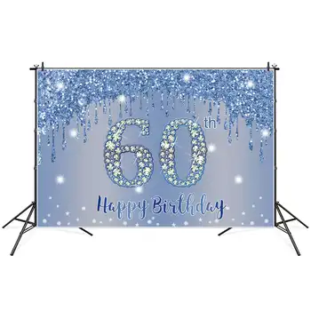 MĖNULIS. QG nuotraukų fonas Mėlyna deimantų vakarėlio siena Su gimtadieniu Fono reklamjuostė Individualūs berniukai Kūdikių dušas Vestuvių dekoro būdelė